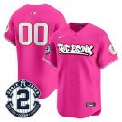 Men New York Yankees The Bronx Graffiti Vapor Premier Limited Custom Pink Jersey