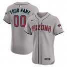 Arizona Diamondbacks Custom Name Gray Baseball City Jersey
