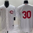 Men's Cincinnati Reds #30 Will Benson White Field of Dreams Stitched Baseball Jersey
