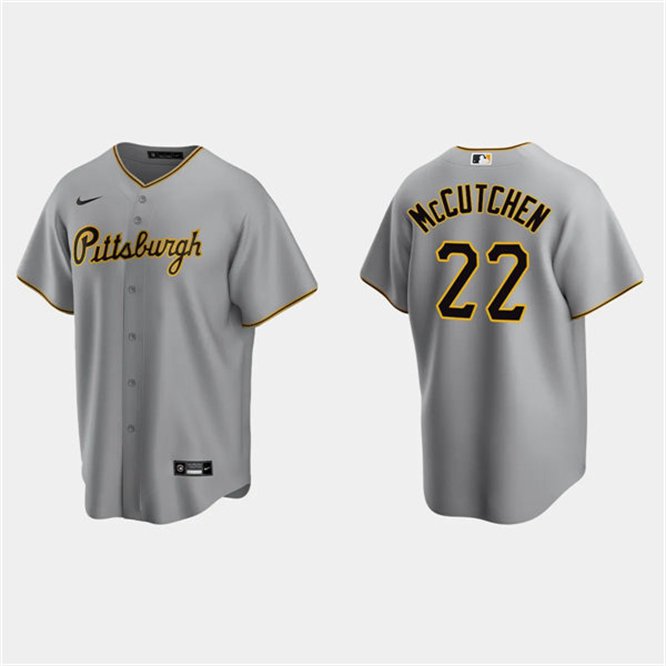 Pirates #22 Andrew McCutchen Cool Player Jersey Gray