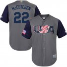 Men's Active Player #22 Andrew McCutchen USA Gray 2017 World Player Jersey