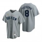 Men's Boston Red Sox Retired Player #8 Carl Yastrzemski Gray Cooperstown Collection Jersey