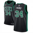 Men's Boston Celtics 34 Paul Pierce Stitched Jersey Black