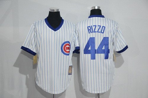 Men's Chicago Cubs #44 Anthony Rizzo Stitched 1988 Majestic Cool Base Jersey