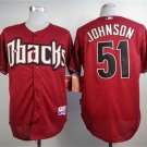 Diamondbacks #51 Randy Johnson Cool Base Jersey Red