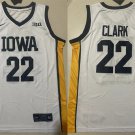Men's Iowa Hawkeyes #22 Caitlin Clark White Stitched Basketball NCAA Jersey