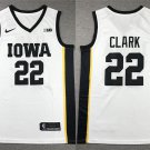 Men's Iowa Hawkeyes #22 Caitlin Clark White Stitched Basketball Jersey