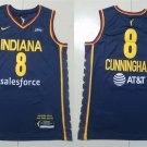 Mens Indiana Fever #8 Sophie Cunningham Nike Navy Explorer Edition Victory Player Jersey
