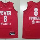 Mens Indiana Fever #8 Sophie Cunningham Red Rebel Edition Victory Player Jersey