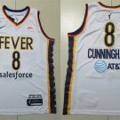 Mens Indiana Fever #8 Sophie Cunningham White Edition Jersey