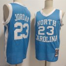 Men's North Carolina Tar Heels #23 Michael Jordan Light Blue Throwback Jersey