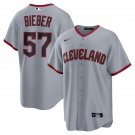 Cleveland Guardians #57 Shane Bieber Gray 2025 Alternate Limited Jersey