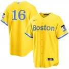 Boston Red Sox #16 Jarren Duran Gold City Connect Stitched Baseball Jersey