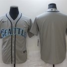 Any Size Seattle Mariners blank cool Baseball Jersey grey