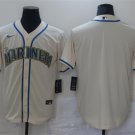 Any Size Seattle Mariners blank cool Baseball Jersey cream