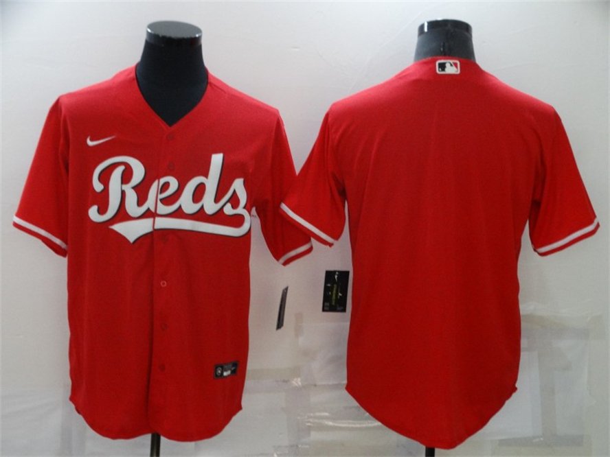 Men's Cincinnati Reds Alternate Team blank Jersey red