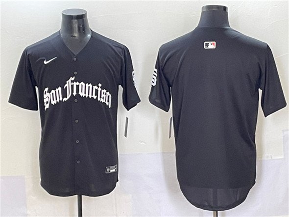 Men's San Francisco Giants Blank Black 'Gothic Fog Edition' Vapor Premier Jersey