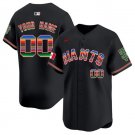 Men's San Francisco Giants ACTIVE PLAYER Custom Black Mexico Vapor Premier Limited Jersey