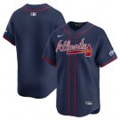 Men's Atlanta Braves Blank Nike Alternate Cool Baseball Jersey Navy Blue
