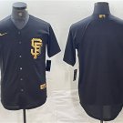 Men's San Francisco Giants Blank Black Cool Base Stitched Baseball Jersey