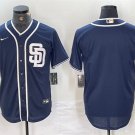 Men's San Diego Padres Blank Navy Blue Cool Base Stitched Baseball Jersey