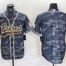 Men's San Diego Padres Blank Gray Camo Cool Base Stitched Jersey