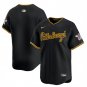 Any Size PIT Blank Black Stitched Cool Player Jersey