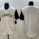 Men's Pittsburgh Pirates Blank White Cool Base Stitched Jersey