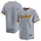 Any Size Pittsburgh Pirates Blank Gray Stitched Cool Baseball Jersey