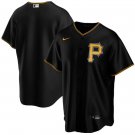Men's Pittsburgh Pirates Blank Black Cool Base Stitched Baseball Jersey