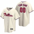 Any Size Philadelphia Phillies Custom Baseball Jersey Cream