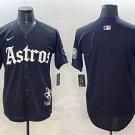 Men's Houston Astros Blank Black Gothic 'Houston Born Barrio Raised' Limited Jersey