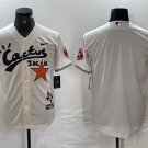 Men's Houston Astros Blank Cream Cactus Jack Cool Baseball Jersey