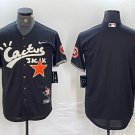 Men's Houston Astros Blank Black Cactus Jack Vapor Premier Stitched Baseball Jersey