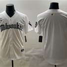 Men's Milwaukee Brewers Blank White 'Gothic 414 Shadows Edition' Vapor Jersey