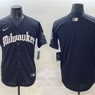 Men's Milwaukee Brewers Blank Black 'Gothic 414 Shadows Edition' Vapor Jersey