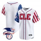 Men's CLE Blank White 2024 Fourth Of July Vapor Premier Limited Stitched Jersey