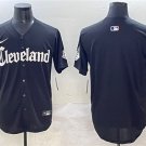 Men's Cleveland Guardians Blank Black Gothic Vapor Premier Limited Stitched Jersey