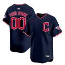 Men's Cleveland Guardians Active Player Custom Navy 2025 Alternate Limited Stitched Jersey