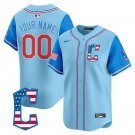 Men's Cleveland Guardians ACTIVE PLAYER Custom Light Blue Limited Stitched Jersey