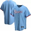 Texas Rangers Blank Light Blue City Connect Stitched Baseball Jersey