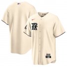Men's Texas Rangers Blank Cream Series City Connect Stitched Jersey