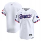 Men's Texas Rangers Blank White With Patch Cool Base Stitched Baseball Jersey