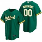 Any Size Oakland Athletics Custom Baseball Jersey Green