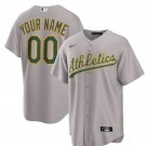 Men's Youth Athletics Custom Nike 2025 Gray Road Limited Jersey
