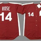 Philadelphia Phillies #14 Pete Rose Red Throwback Jersey
