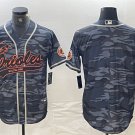 Men's Baltimore Orioles Blank Gray Camo Cool Base Stitched Jersey