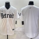 Men's Detroit Tigers Blank White 'Motor Gothic Edition' Vapor Premier Limited Jersey