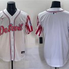 Men's Detroit Tigers Blank White 2025 Memorial Day Vapor Premier Limited Jersey