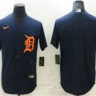 Men's Detroit Tigers Blank Navy Blue Stitched Cool Base Nike Jersey